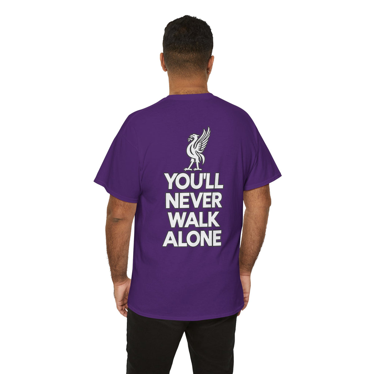 You'll Never Walk Alone T‑Shirt — Liverpool FC Crest Cotton Tee