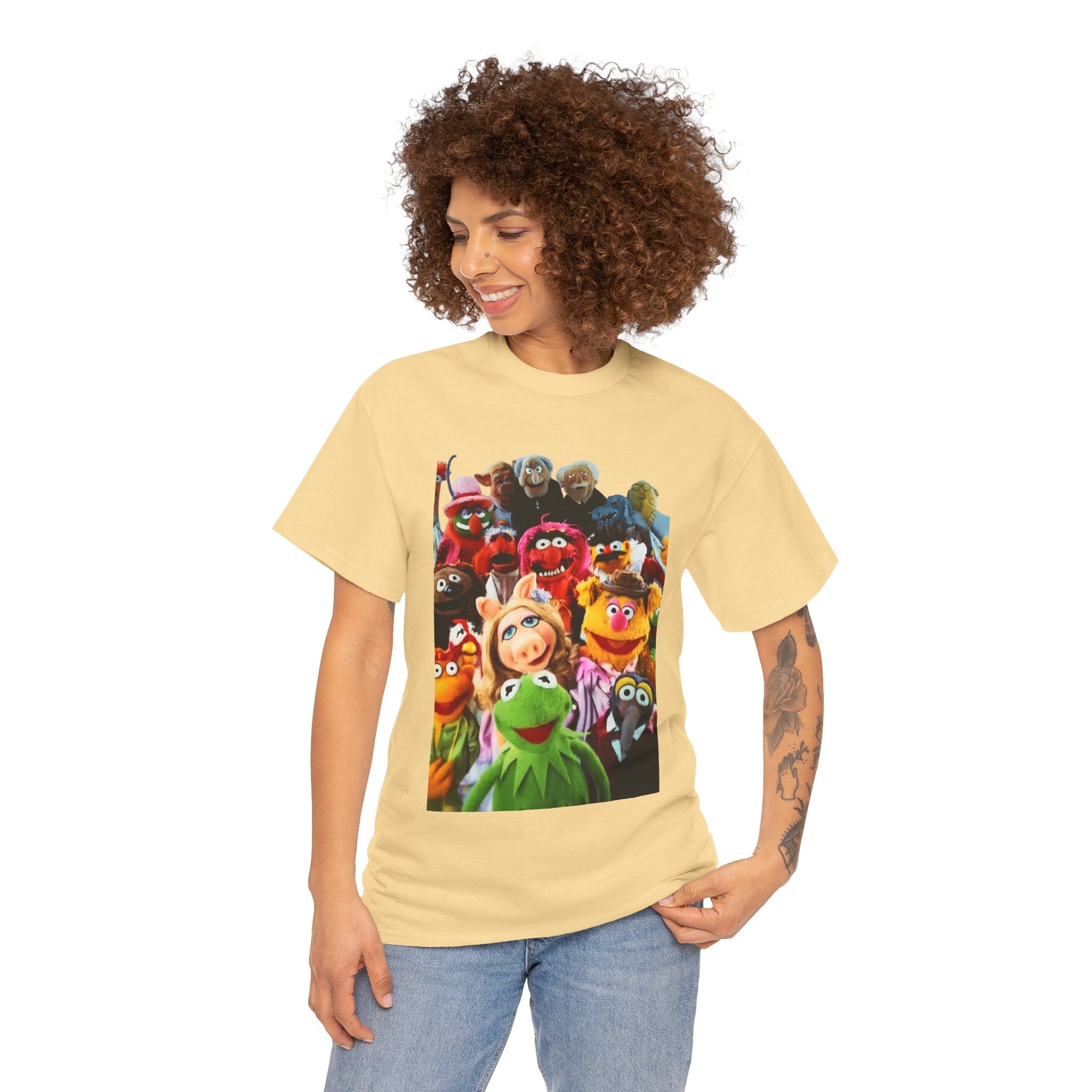 Muppets Puppet Ensemble Graphic Tee — Fun Family Cartoon Shirt