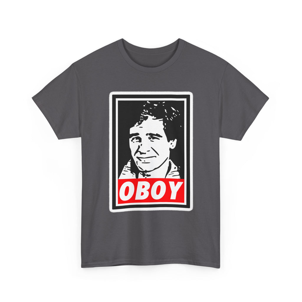 Oboy Quantum Leap Graphic Tee — Retro Pop Art Portrait T‑Shirt