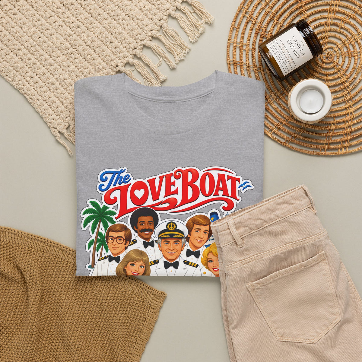 The Love Boat Crew Cotton T-Shirt — Retro TV Cruise Logo Tee
