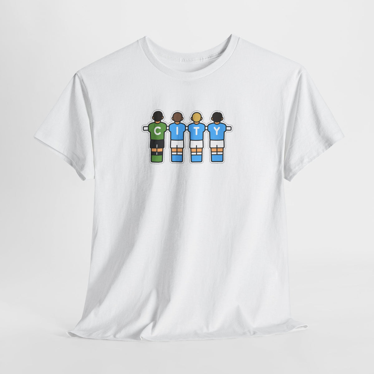 City Soccer Team Tee — Retro Foosball Players Graphic T-Shirt