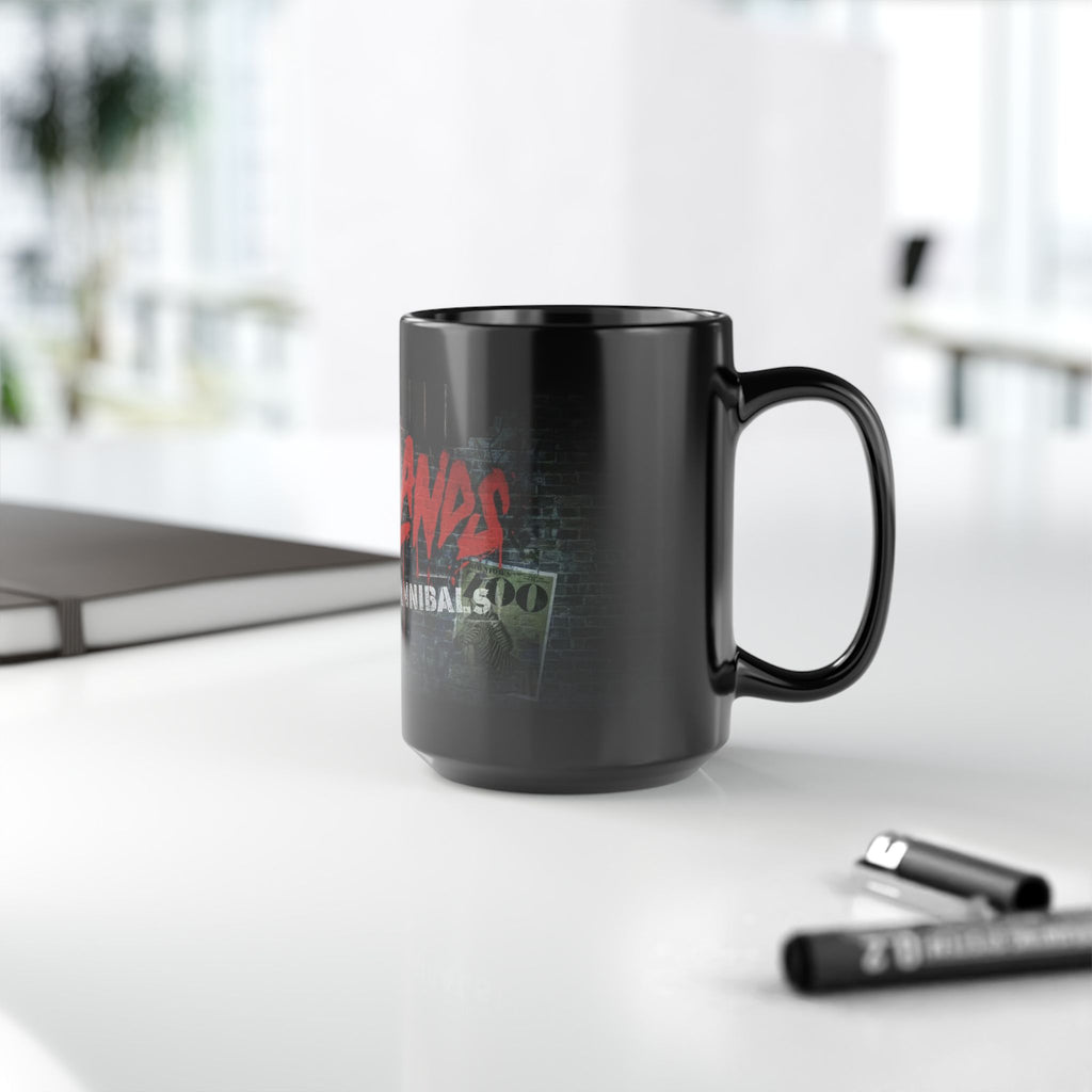 Black Mug — 'Madlands: Caged Cannibals' Horror Band Logo Coffee Cup (11oz/15oz)