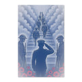Remembrance Poppies Waffle Tea Towel — ANZAC / Memorial Day Tribute