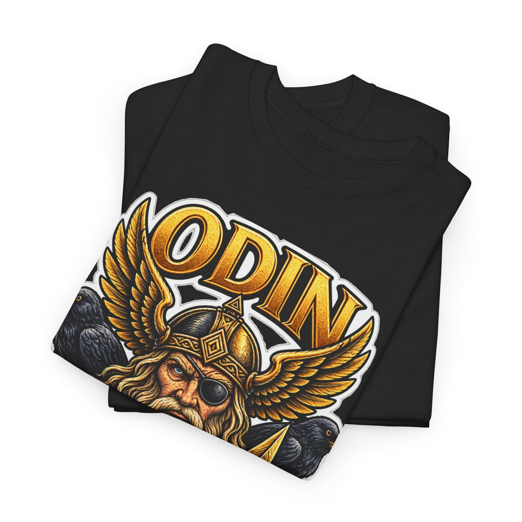 Odin Viking Cotton T-Shirt — Norse God Graphic Tee