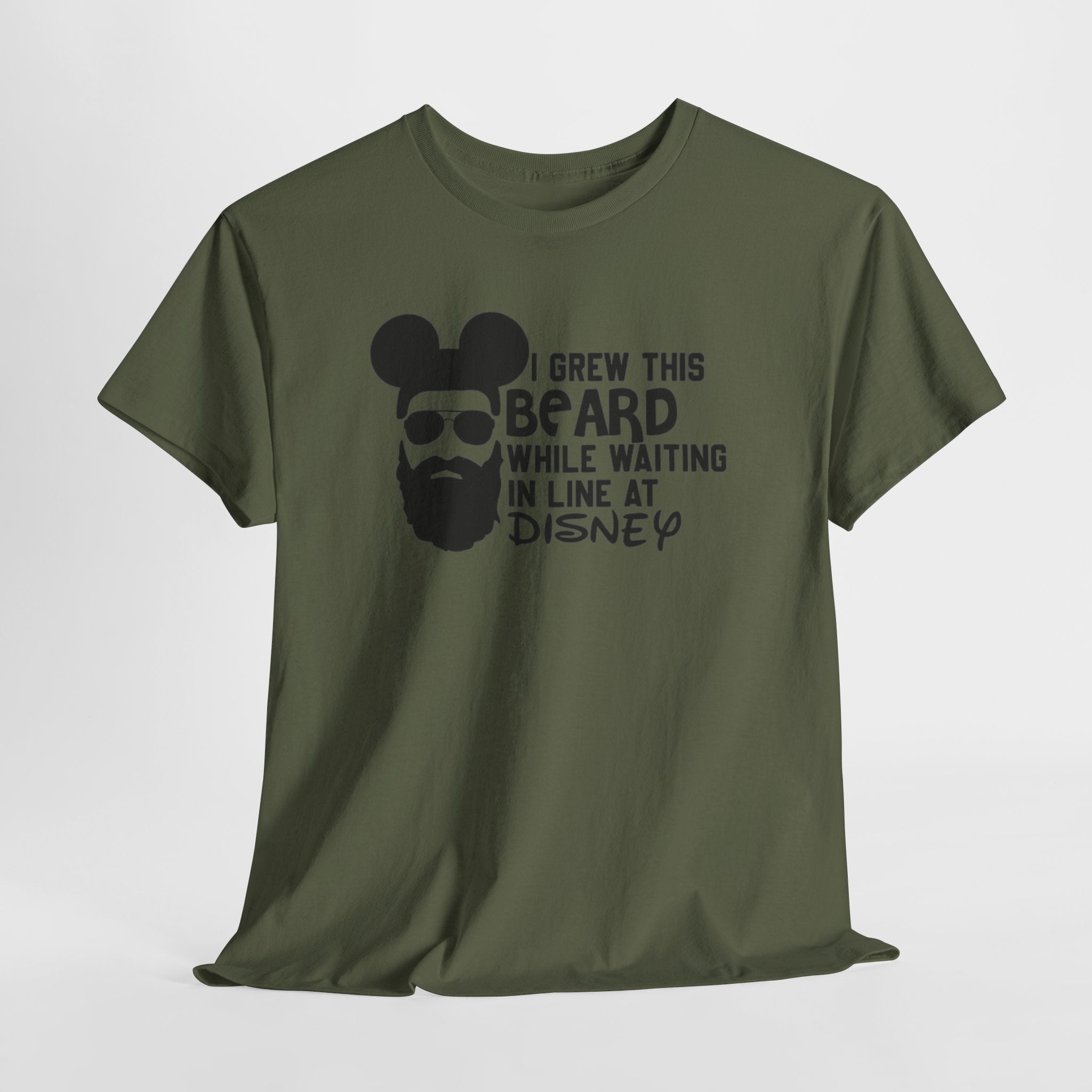 Beard While Waiting Tee – "I Grew This Beard While Waiting In Line At Disney" Funny Disney Dad T-Shirt