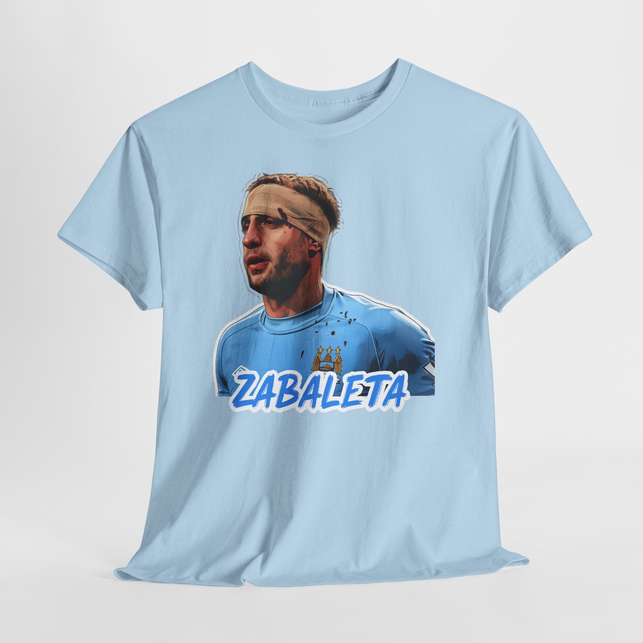 Zabaleta Manchester City Fan Tee — Retro Player Portrait Soccer T‑Shirt