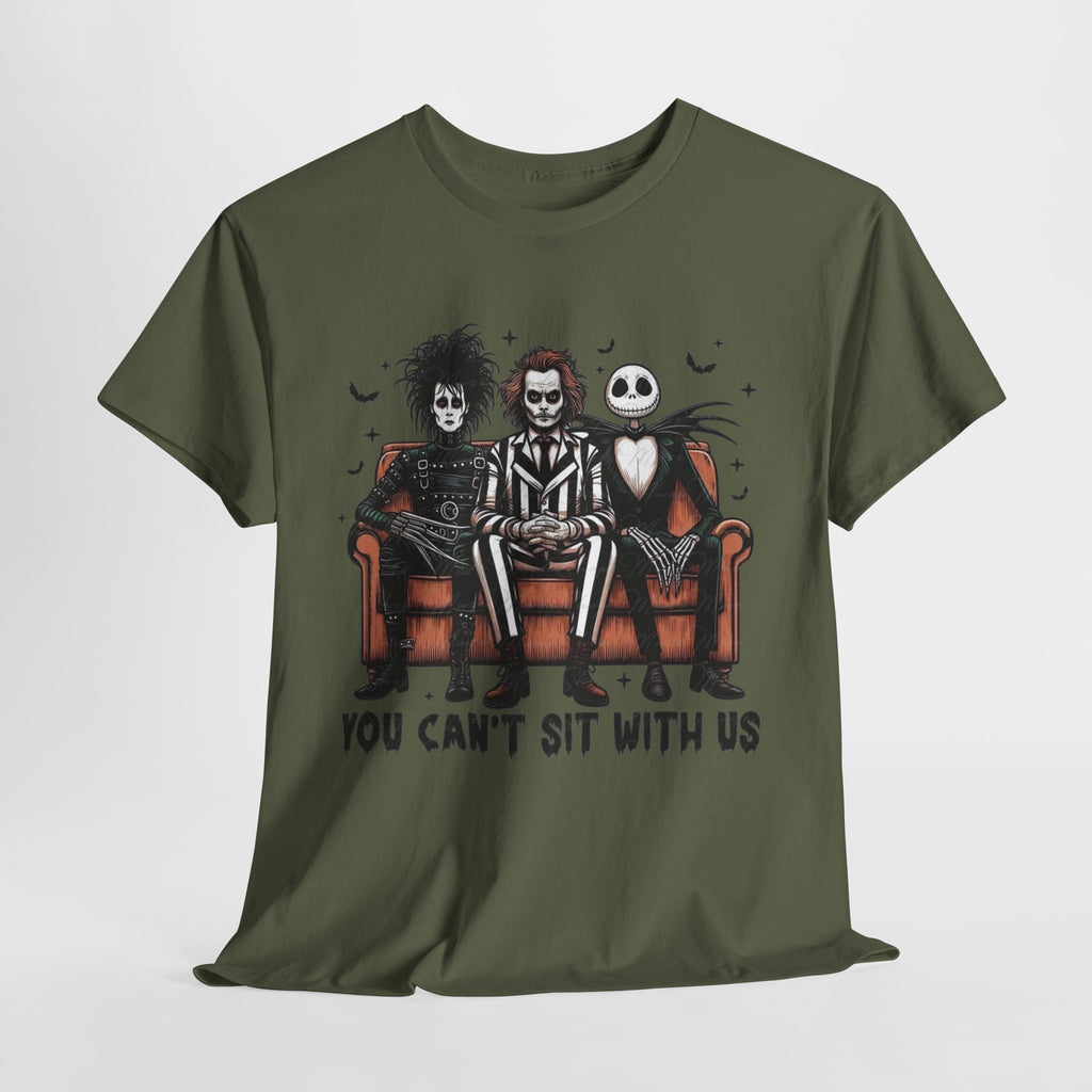 Johnny Depp Graphic Tee — 'You Can't Sit With Us' Halloween Horror Trio T-Shirt