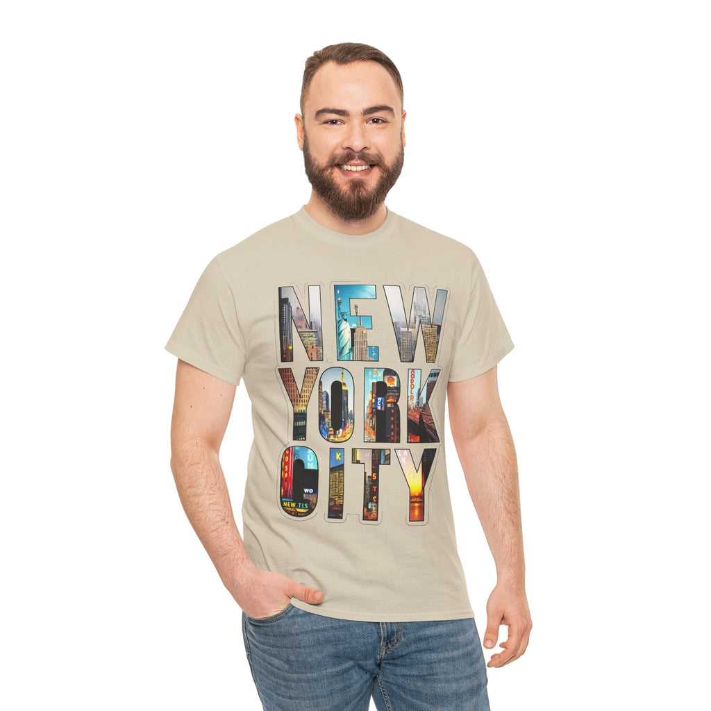 New York City Photo-Block Tee — Vintage Skyline Graphic T-Shirt