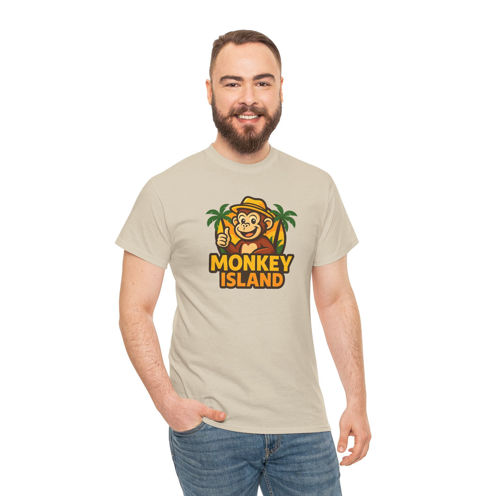 Monkey Island T-Shirt — Cute Tropical Monkey Logo Tee