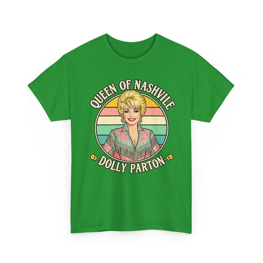 Queen of Nashville Graphic Tee — Dolly Parton Retro Portrait Shirt