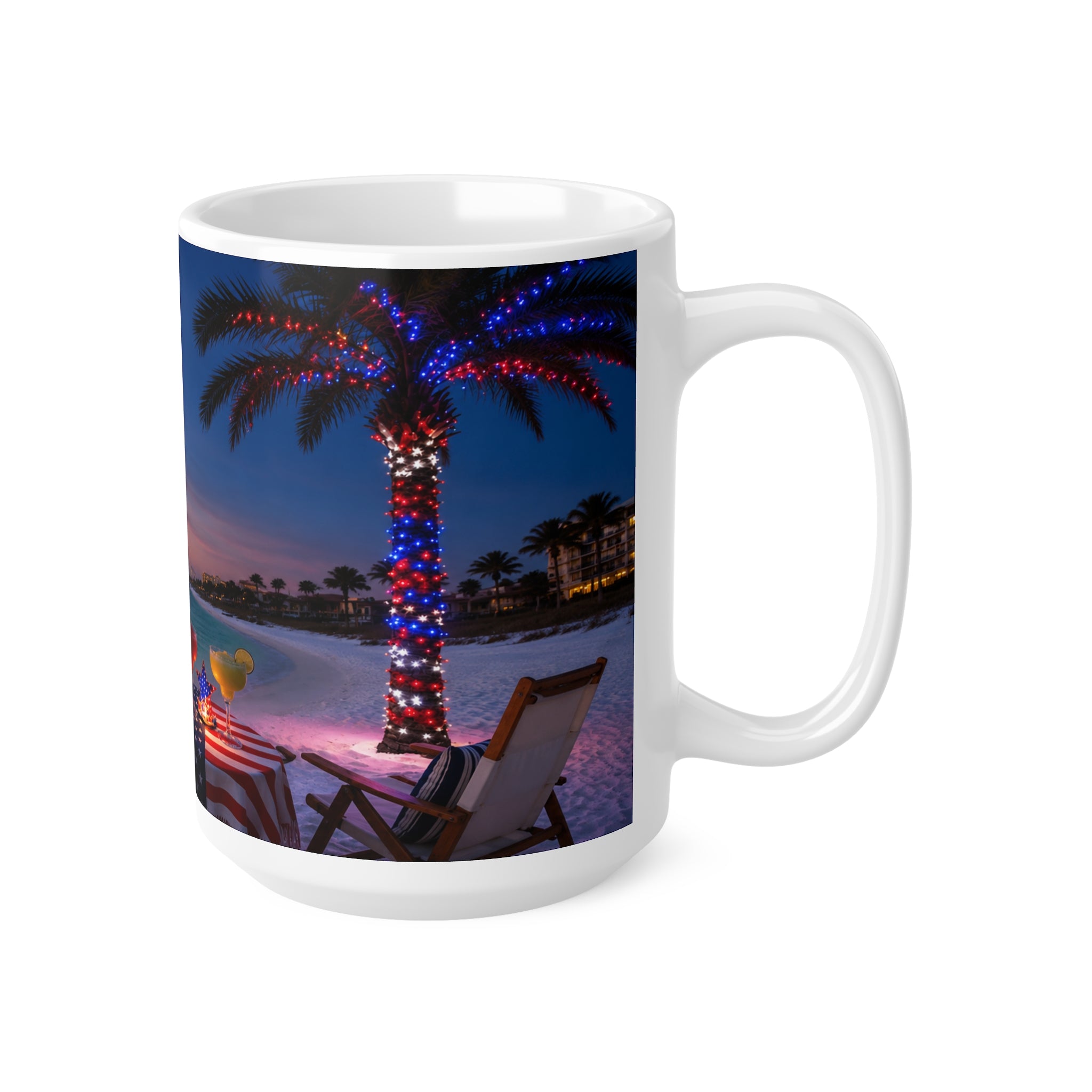 Fourth of July Florida Coffee Mug — "Happy Fourth of July from Florida" 11oz/15oz