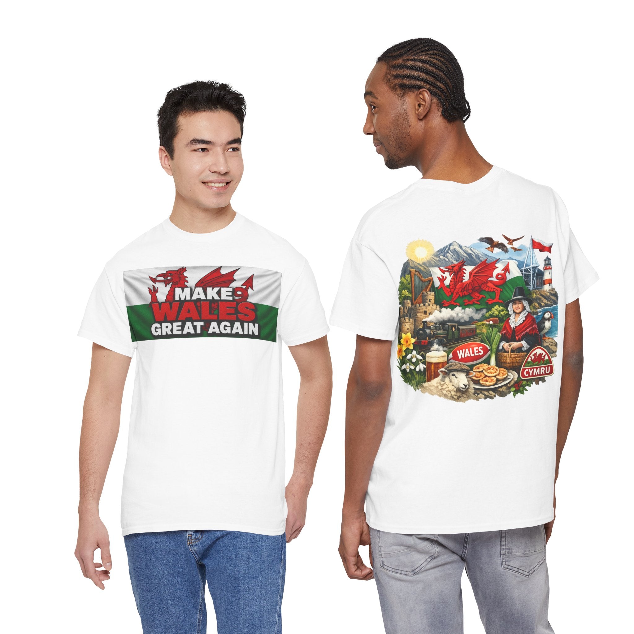 Wales Pride T-Shirt — 'Make Wales Great Again' Welsh Dragon Tee