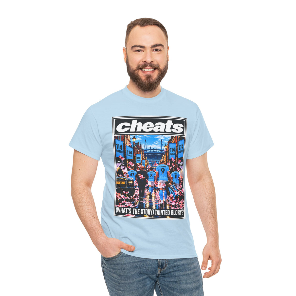 Cheats “What’s the Story? Tainted Glory?” Sports Graphic Cotton T-Shirt