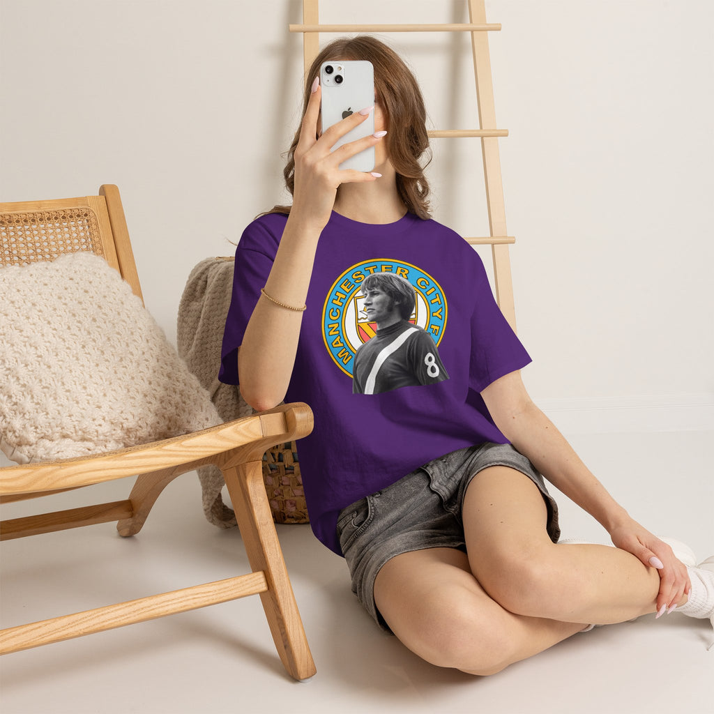 Colin Bell Manchester City Retro Player Portrait Cotton Tee