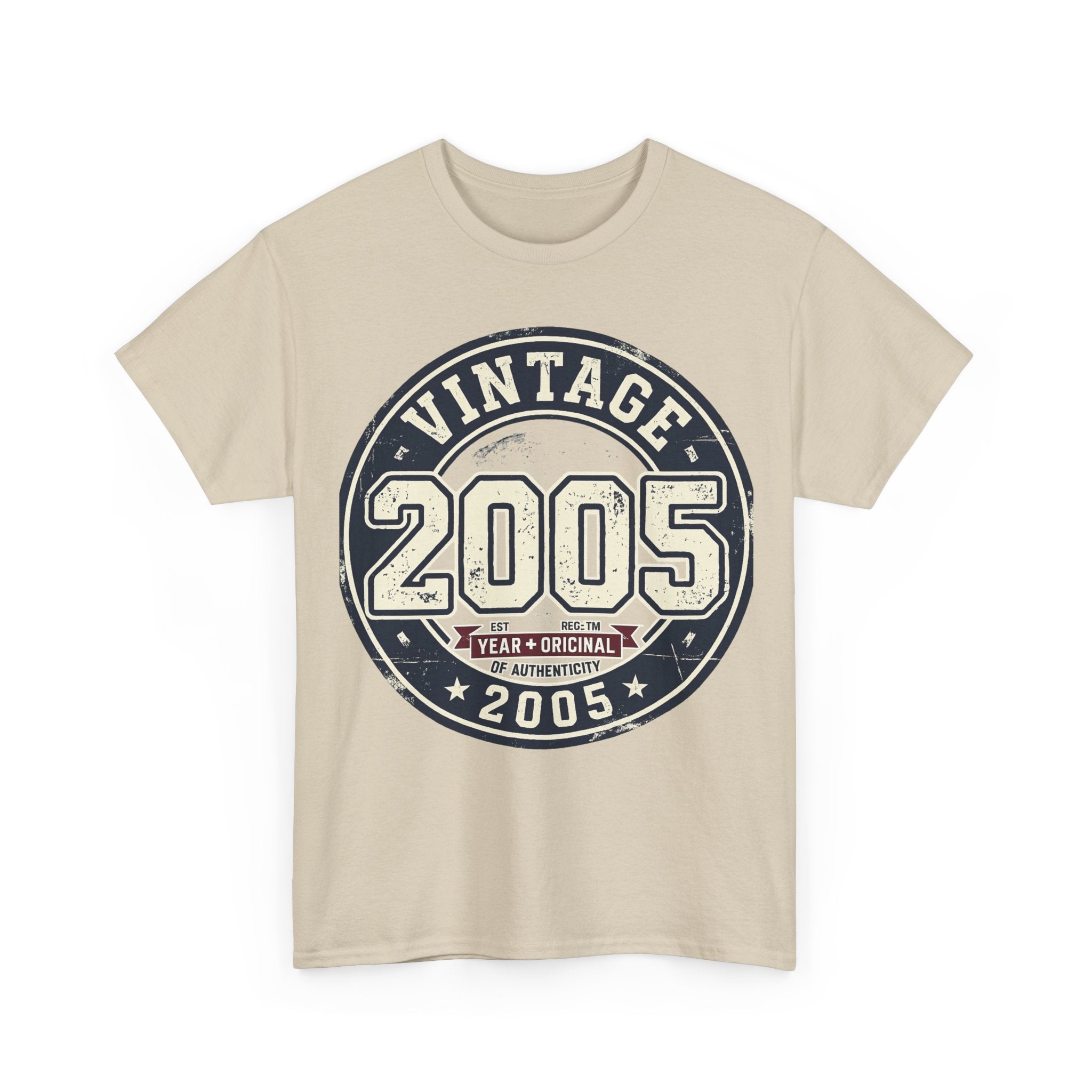 Vintage 2005 T-Shirt — Retro Birth Year Graphic Tee
