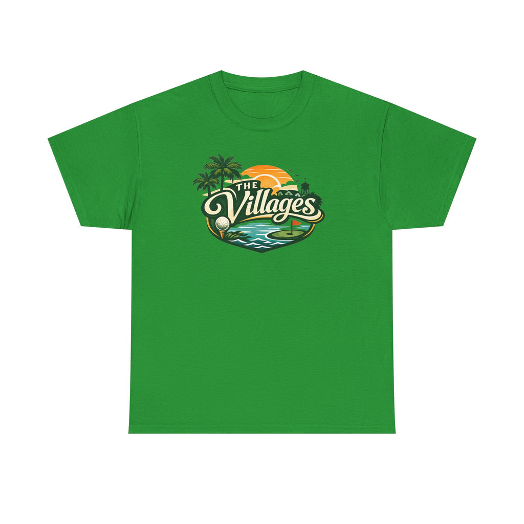 The Villages of Florida Sunset Logo Tee - Florida Palm Beach Retro T-Shirt