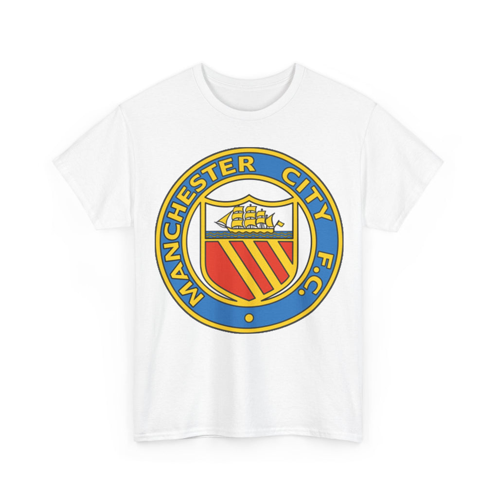 Manchester City Football Club Retro Crest T-Shirt - Retro Soccer Fan Tee