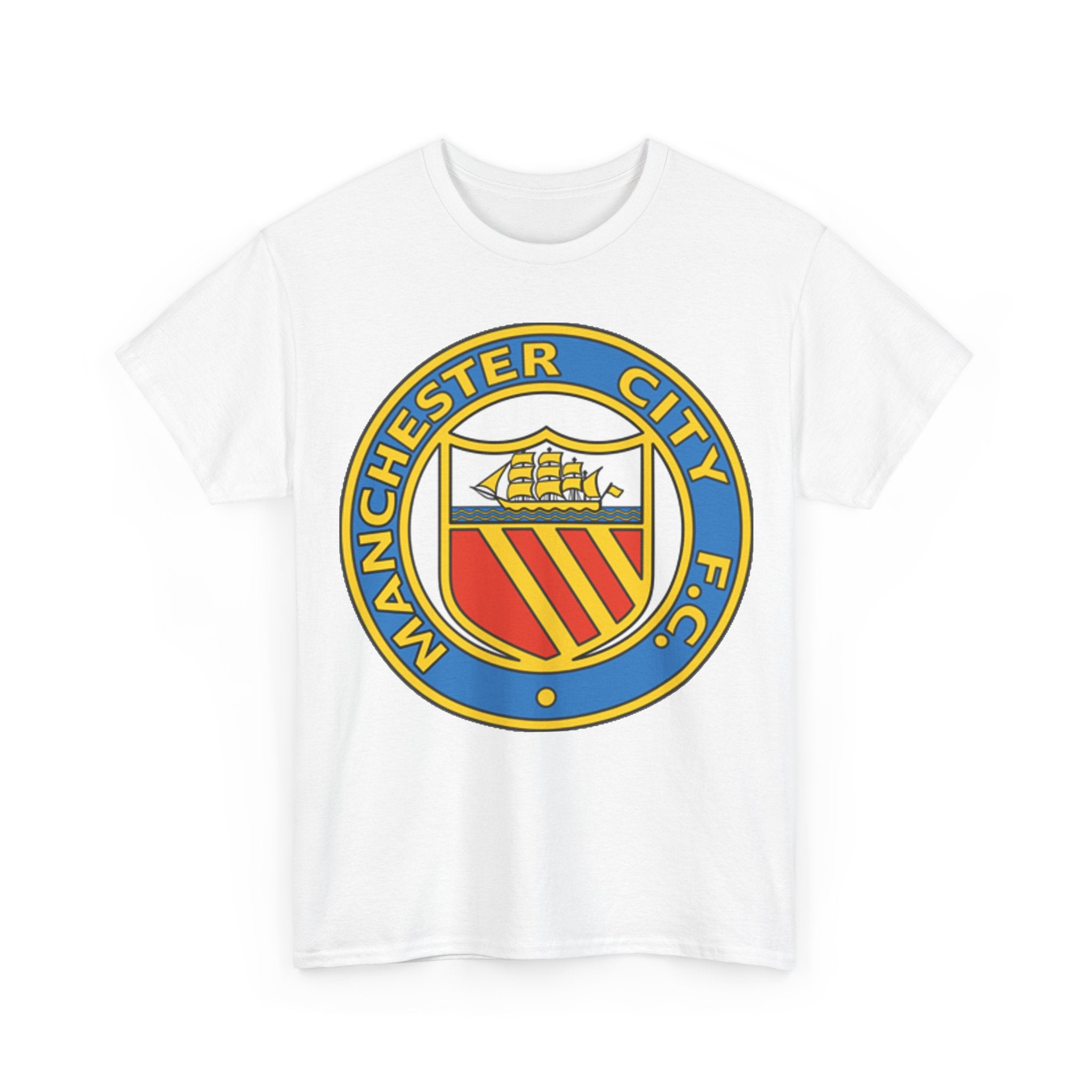 Manchester City Football Club Retro Crest T-Shirt - Retro Soccer Fan Tee