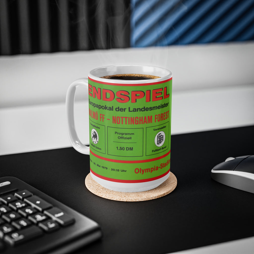 1979 European Cup Final Programme Cover Inspired Ceramic Coffee Mug (11oz & 15oz)
