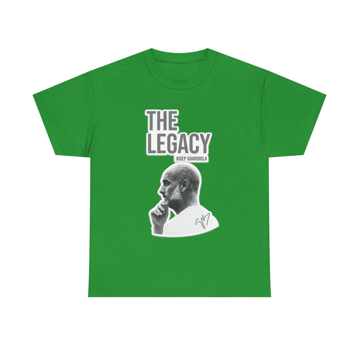 Pep Guardiola Manchester City The Legacy Tee — Inspirational Portrait Graphic T-Shirt