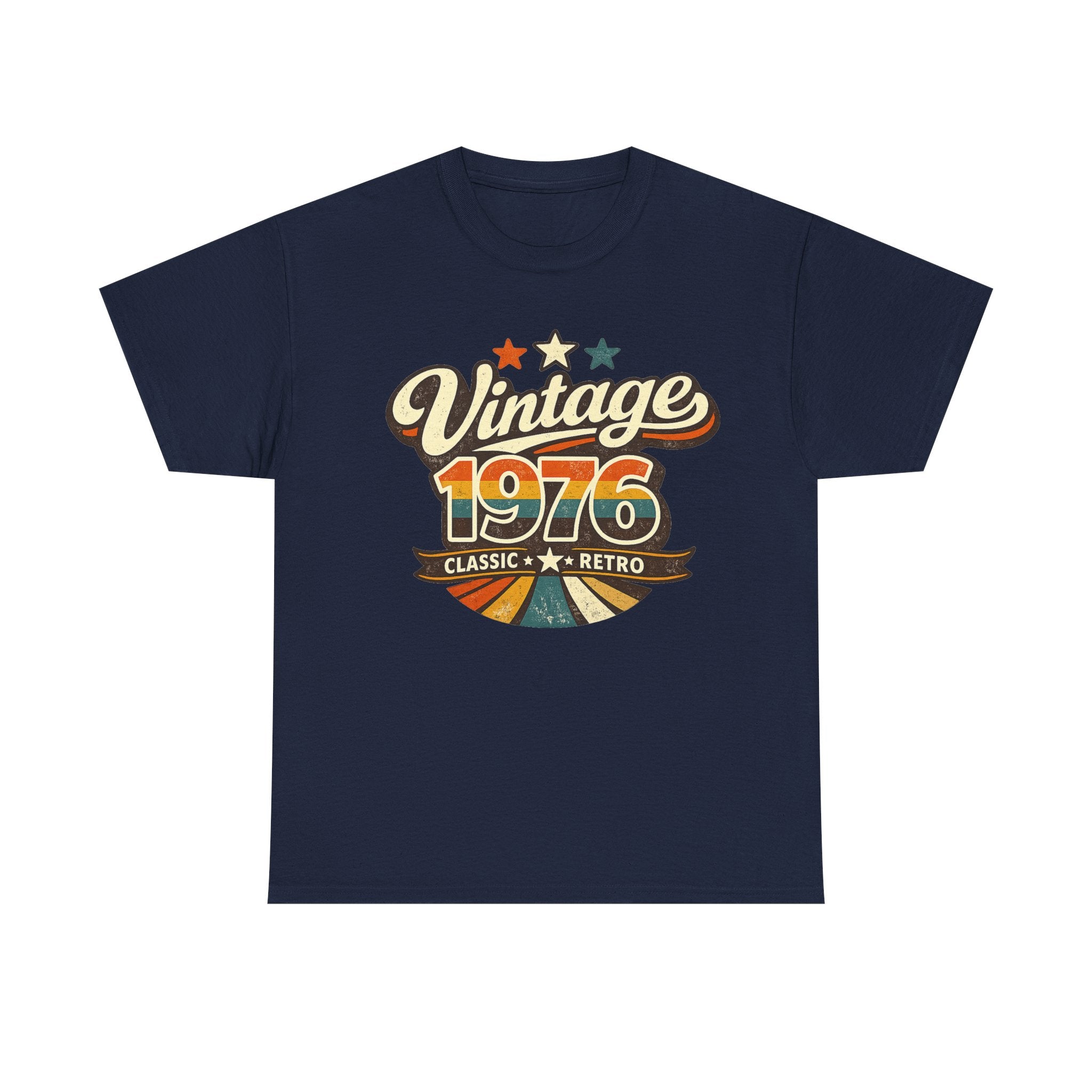 Vintage 1976 Retro Graphic Tee — Classic Birthday or Anniversary Gift