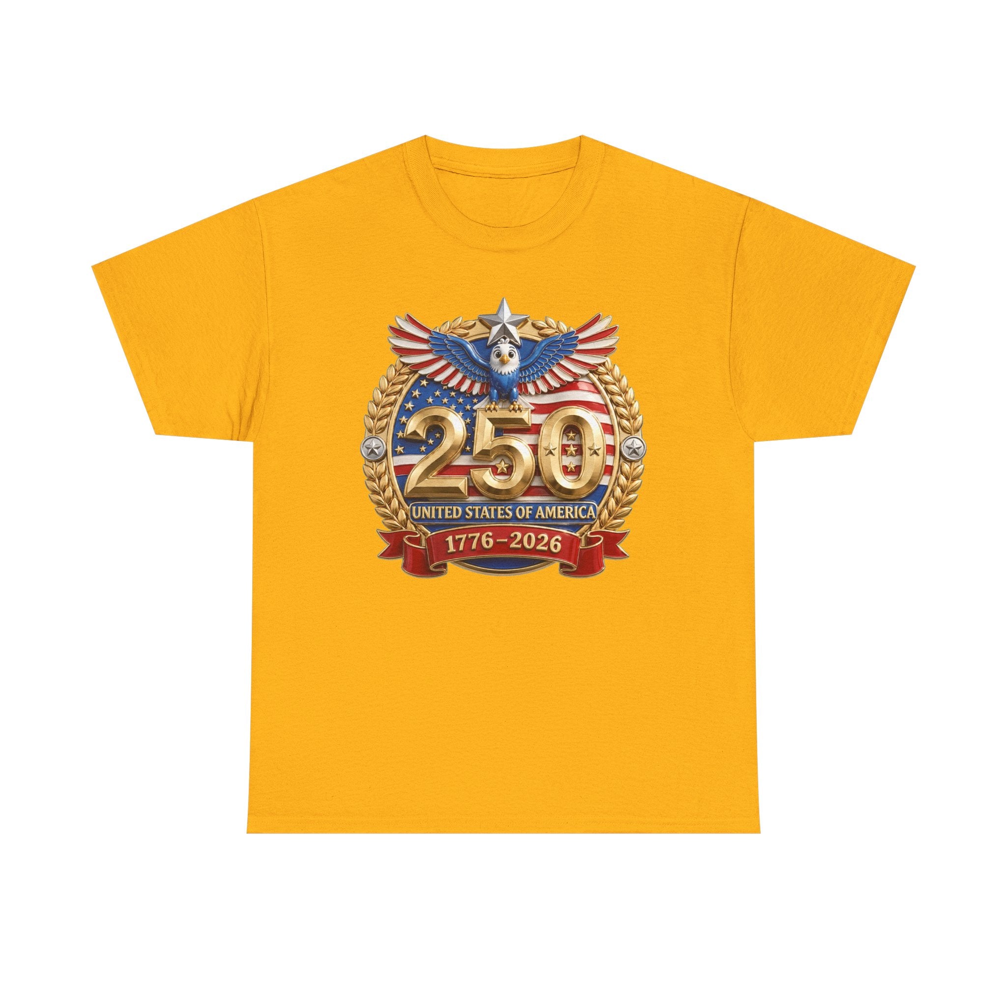 250th USA Anniversary T-Shirt – 1776–2026 Patriotic Eagle Emblem Tee