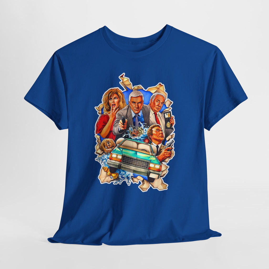 The Naked Gun / Police Squad Crime Comedy Movie Poster Cotton T-Shirt