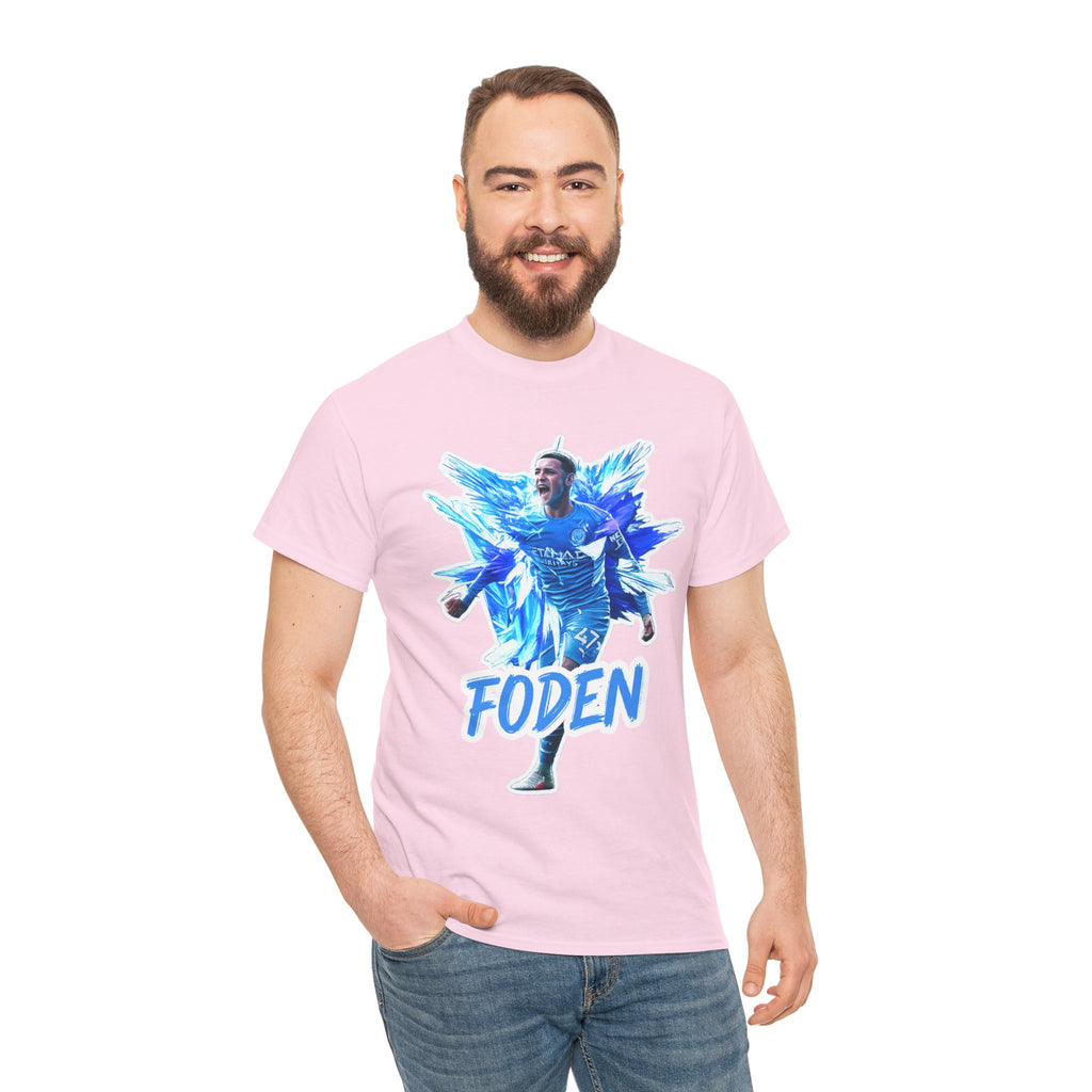 Phil Foden Manchester City Soccer T‑Shirt — Blue Graphic Football Fan Tee