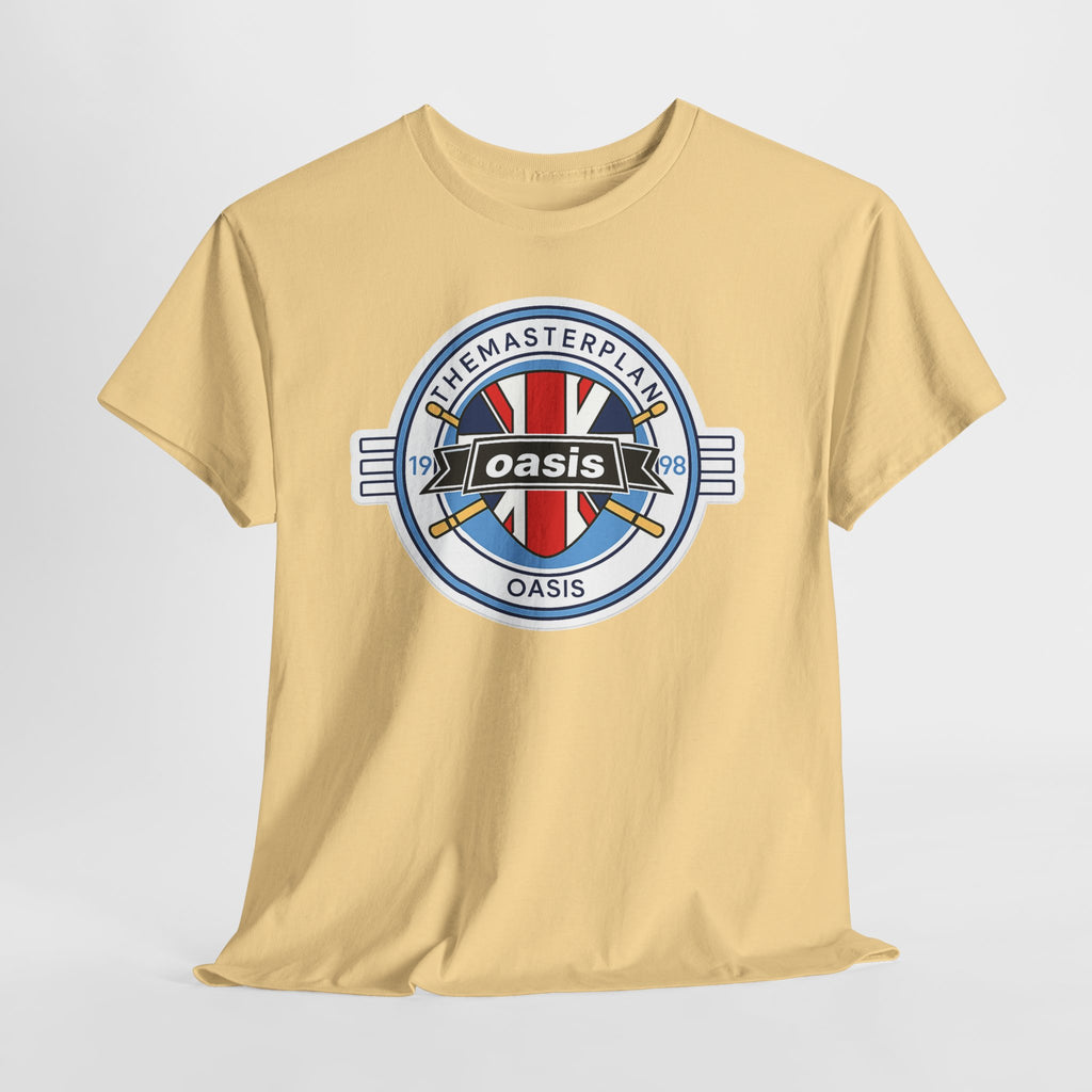 Oasis Union Jack Band Tee – Retro Rock Logo T-Shirt