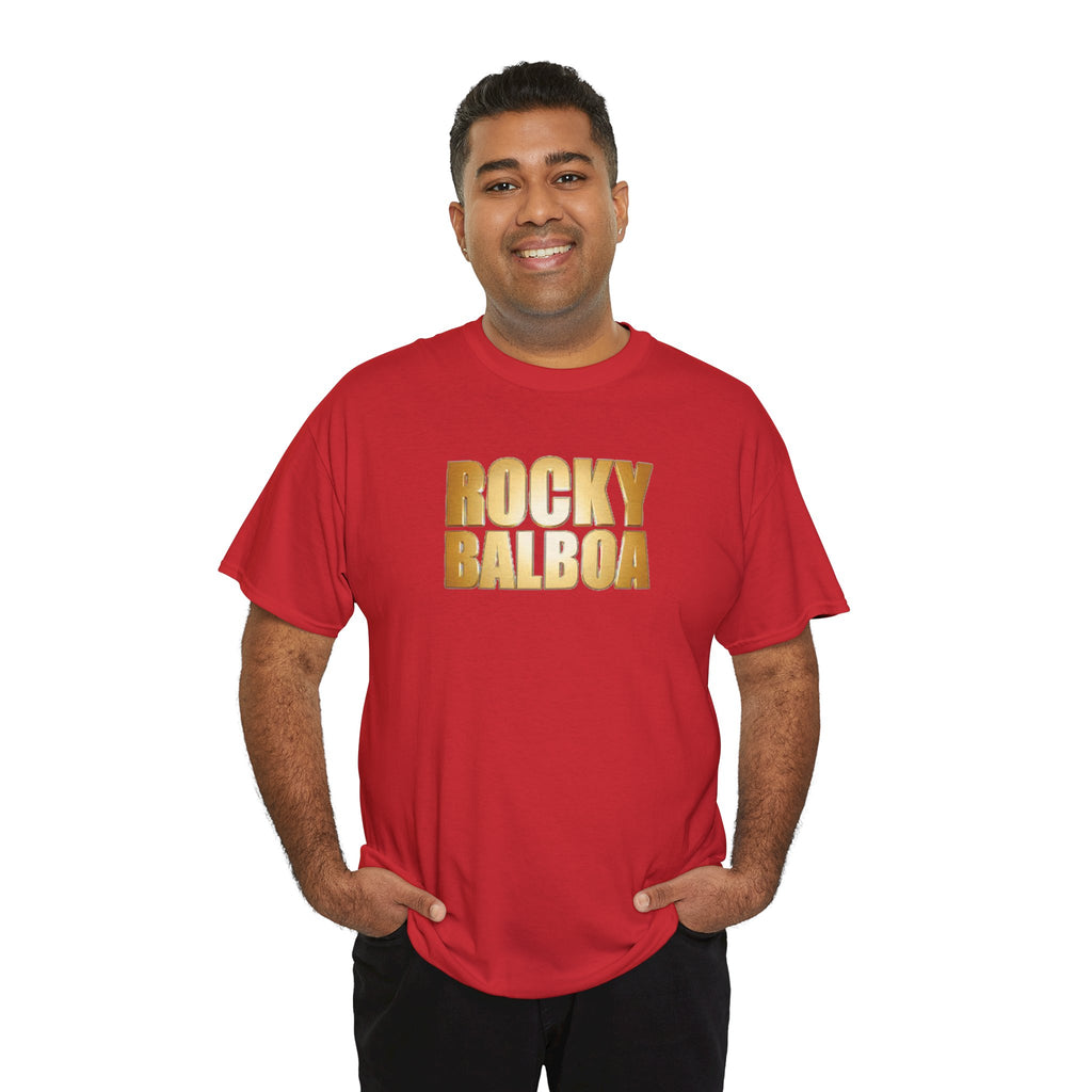 Rocky Balboa Gold Logo Tee — Retro Boxing Movie Fan T-Shirt