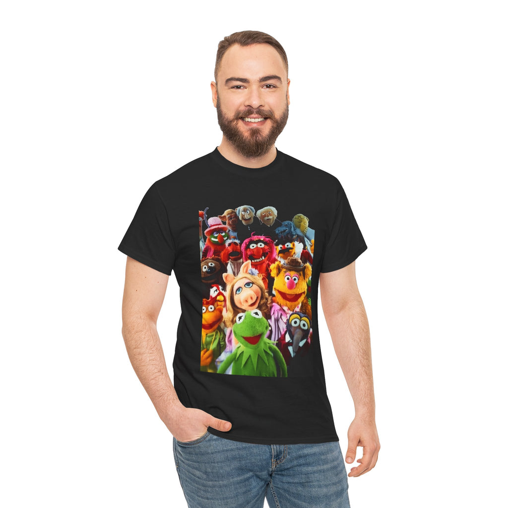 Muppets Puppet Ensemble Graphic Tee — Fun Family Cartoon Shirt