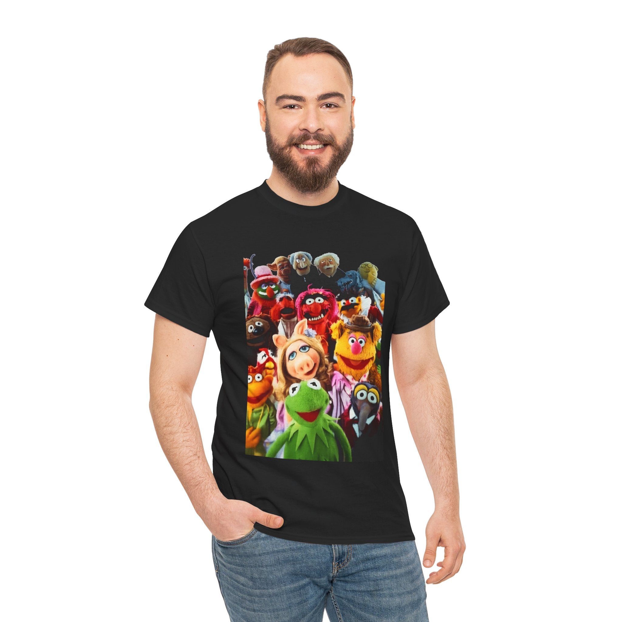 Muppets Puppet Ensemble Graphic Tee — Fun Family Cartoon Shirt