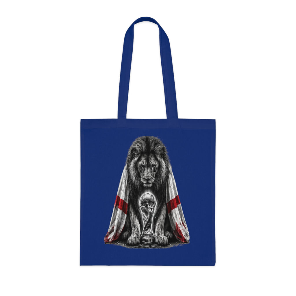 England Lion Tote Bag – Protective Lion Illustration Cotton Tote