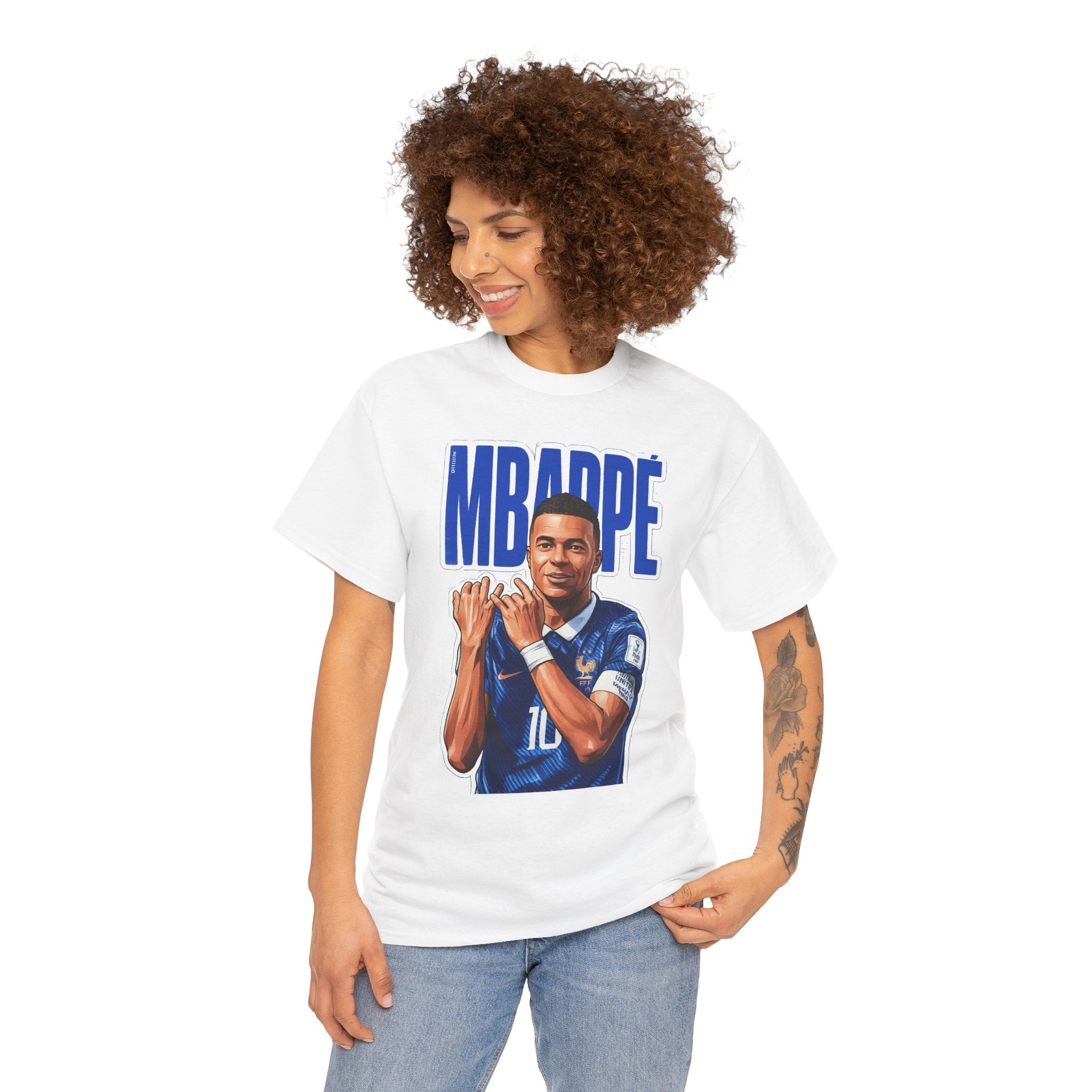 MBAPPE Graphic Shirt Soccer Star Portrait Tee — "