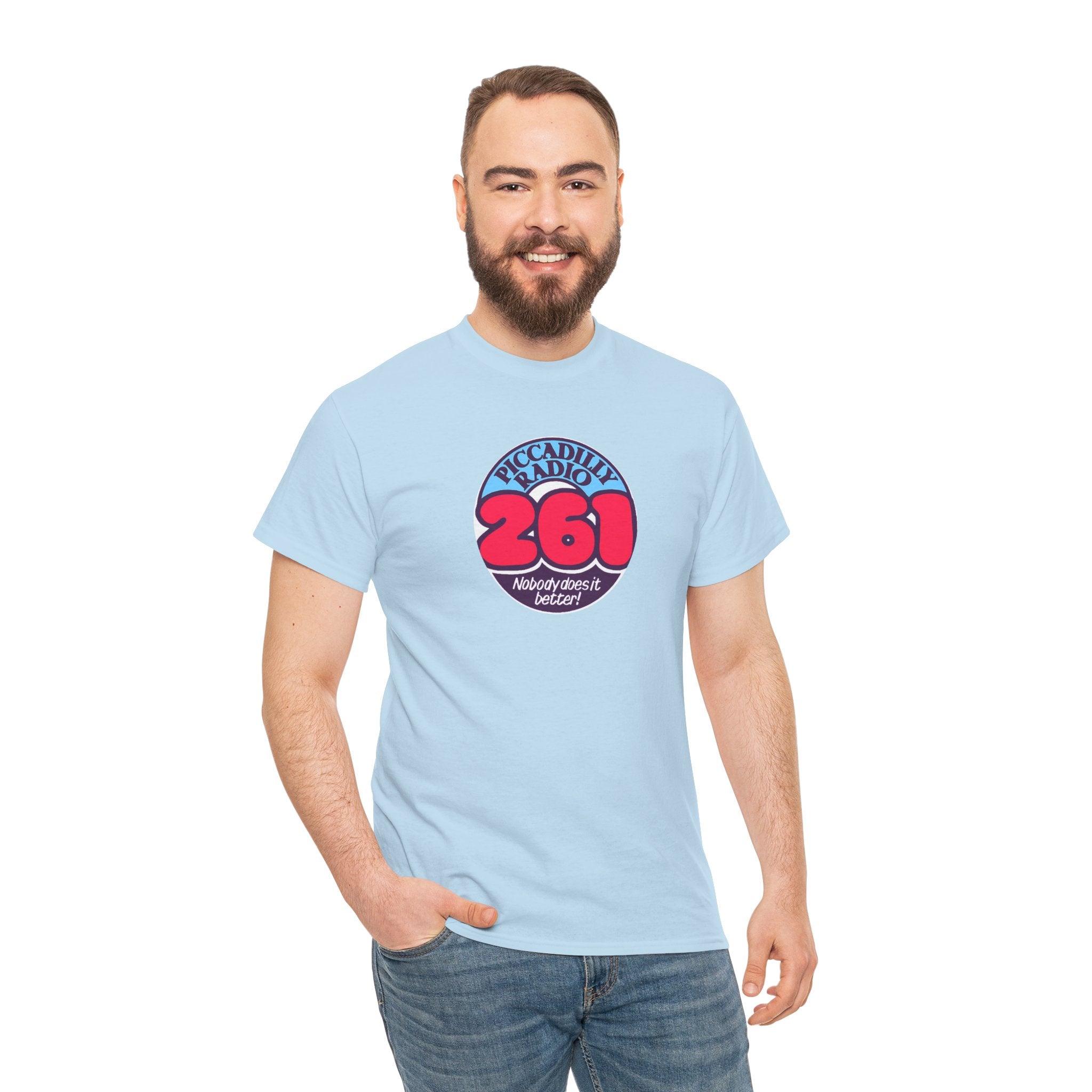 Piccadilly Radio '261' Logo T‑Shirt — Vintage Unofficial Radio Station Graphic Tee
