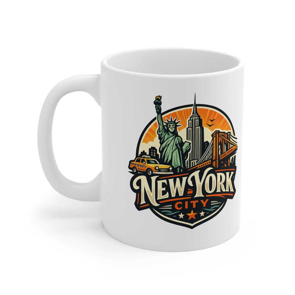 New York City Ceramic Coffee Cups, 11oz, 15oz