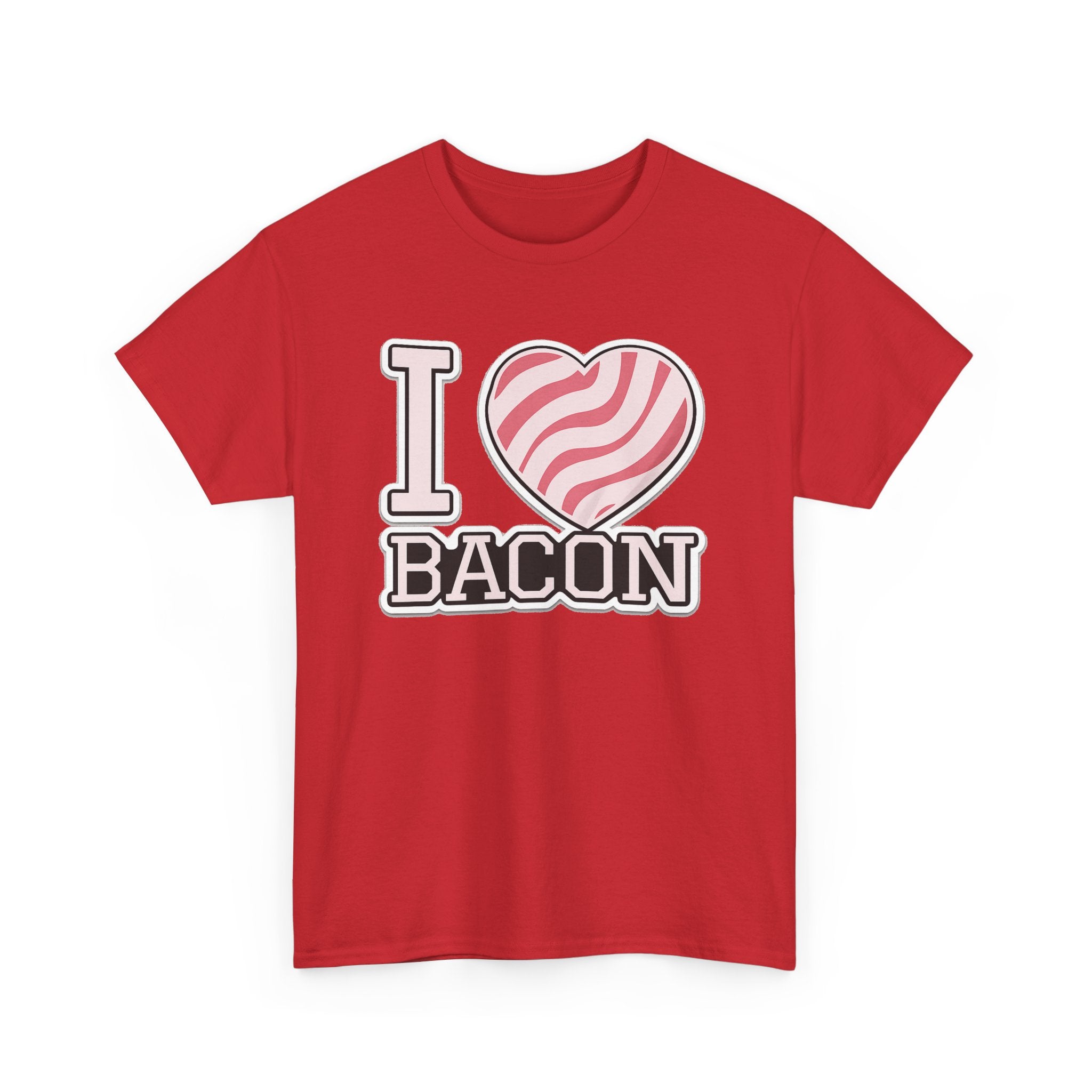 I Heart Bacon T-Shirt — Funny Novelty Bacon Lover Tee