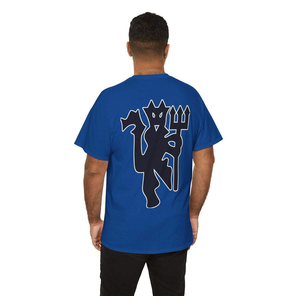Manchester United Devil Cotton T-Shirt – Retro Trident Football Crest Tee