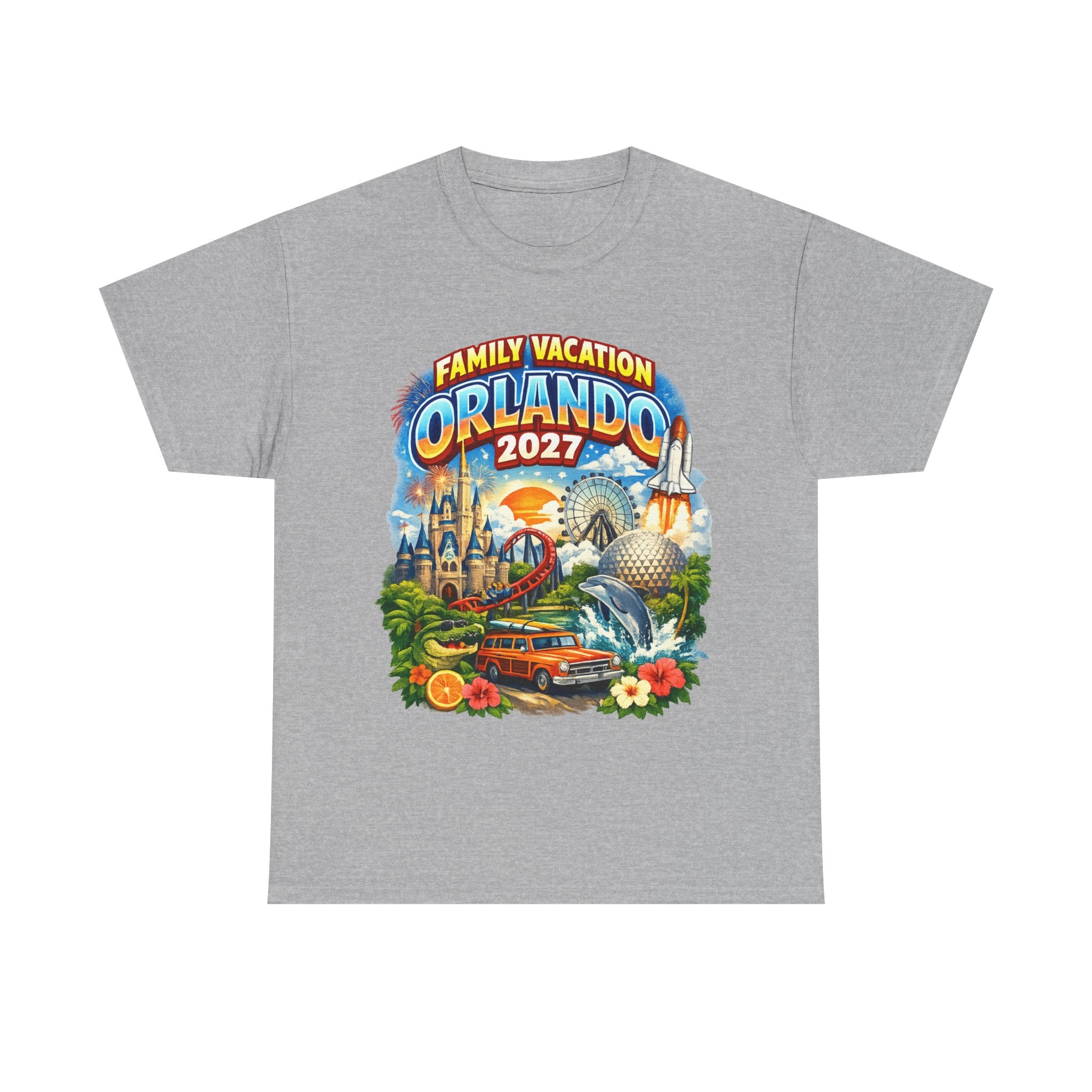 Orlando 2027 Family Vacation T-Shirt — Retro Theme Park Souvenir Tee