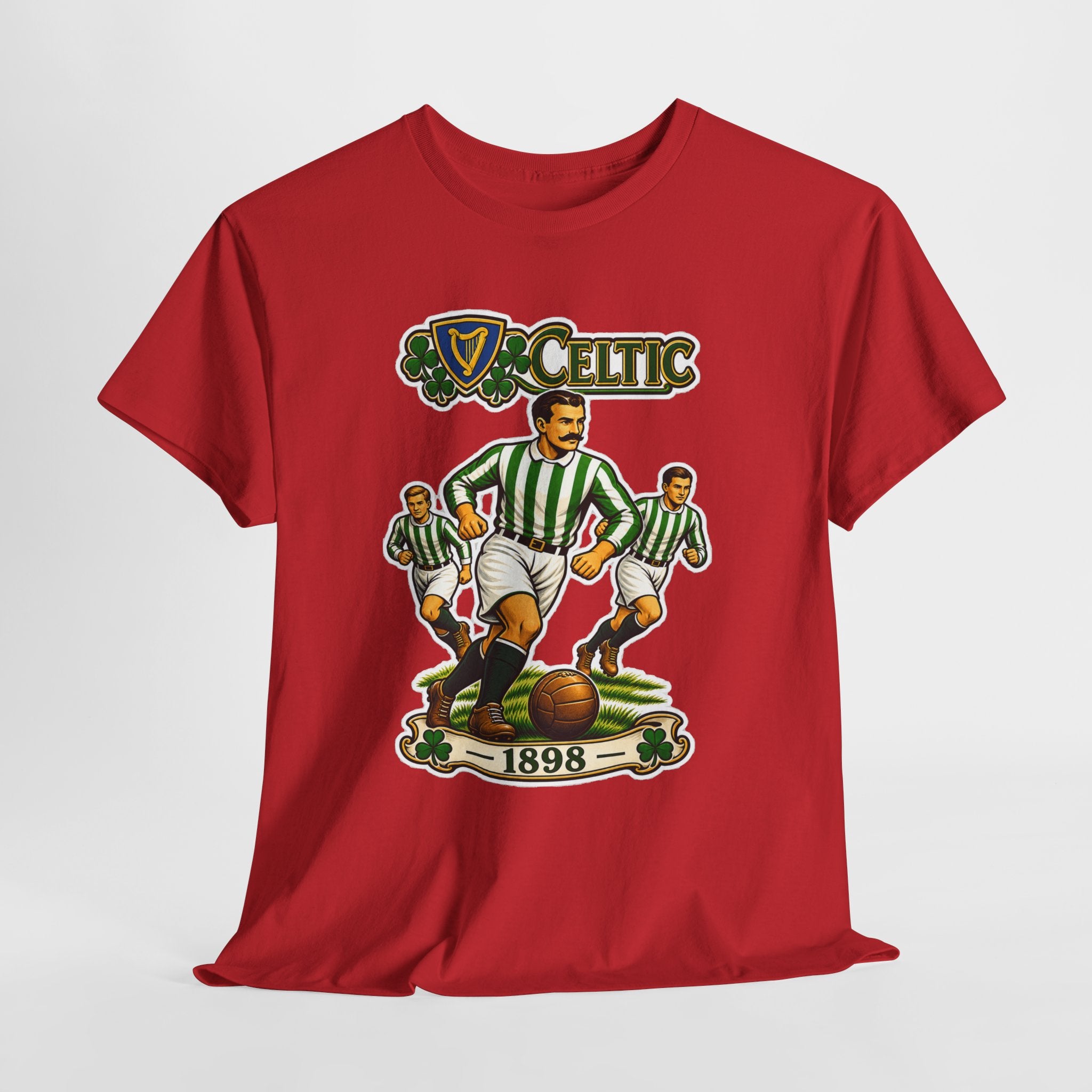 Celtic Football Retro Players Tee — 1898 Vintage Soccer Shirt