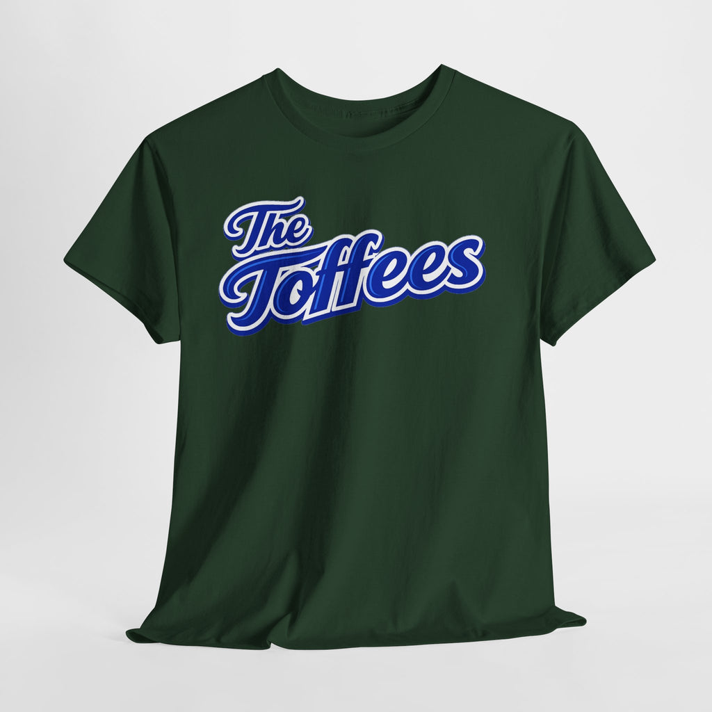 The Toffees Script Tee — Vintage Blue Logo T-Shirt