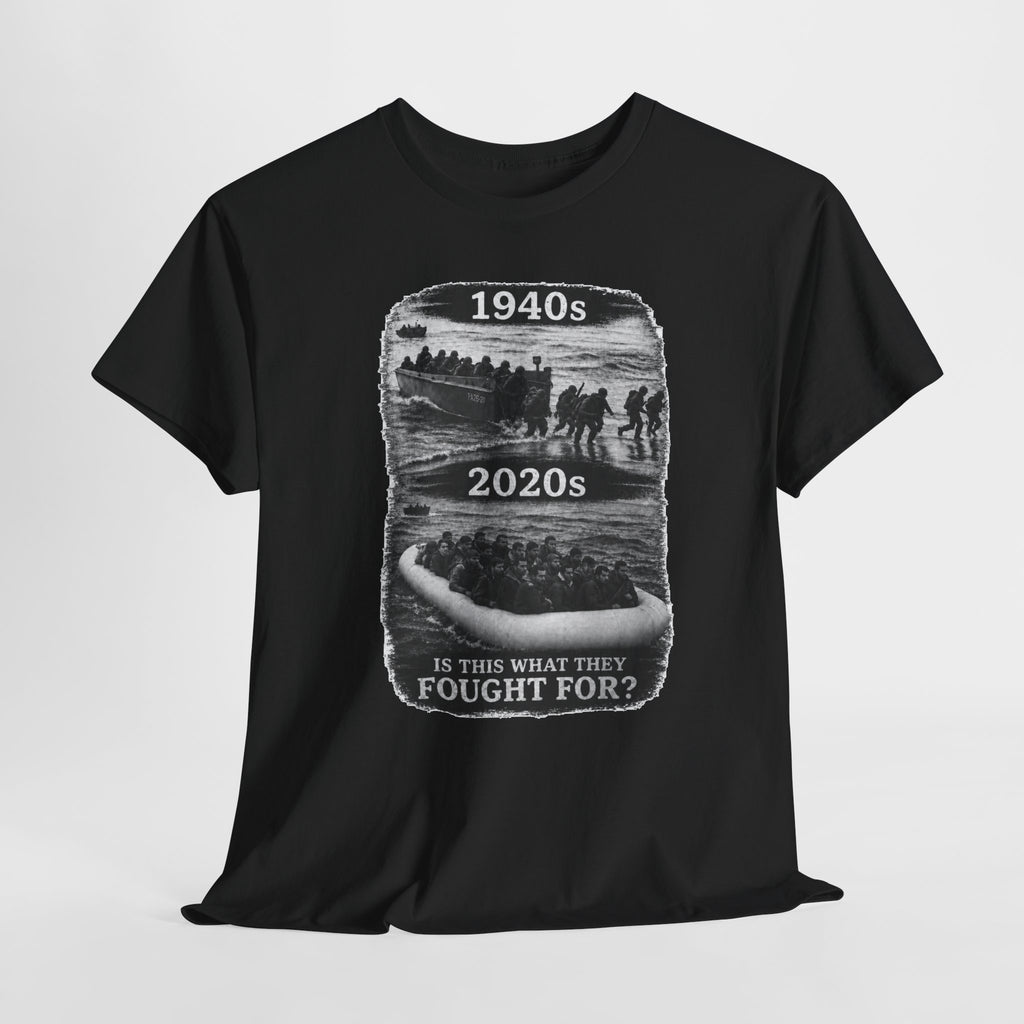 1940s vs 2020s Veterans Tribute Tee — "Is This What They Fought For?"
