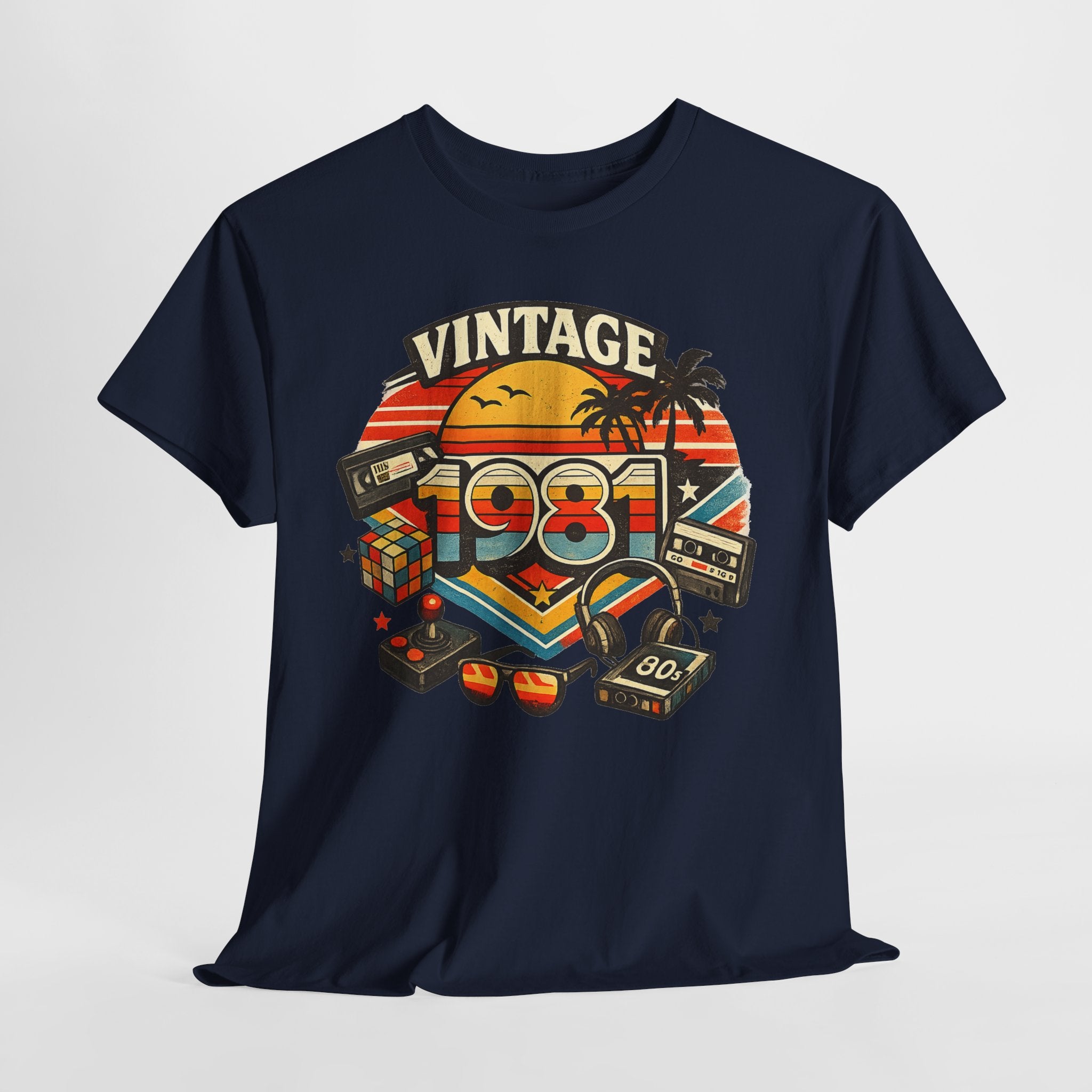 Vintage 1981 Retro Tee — 80s Nostalgia Graphic T-Shirt