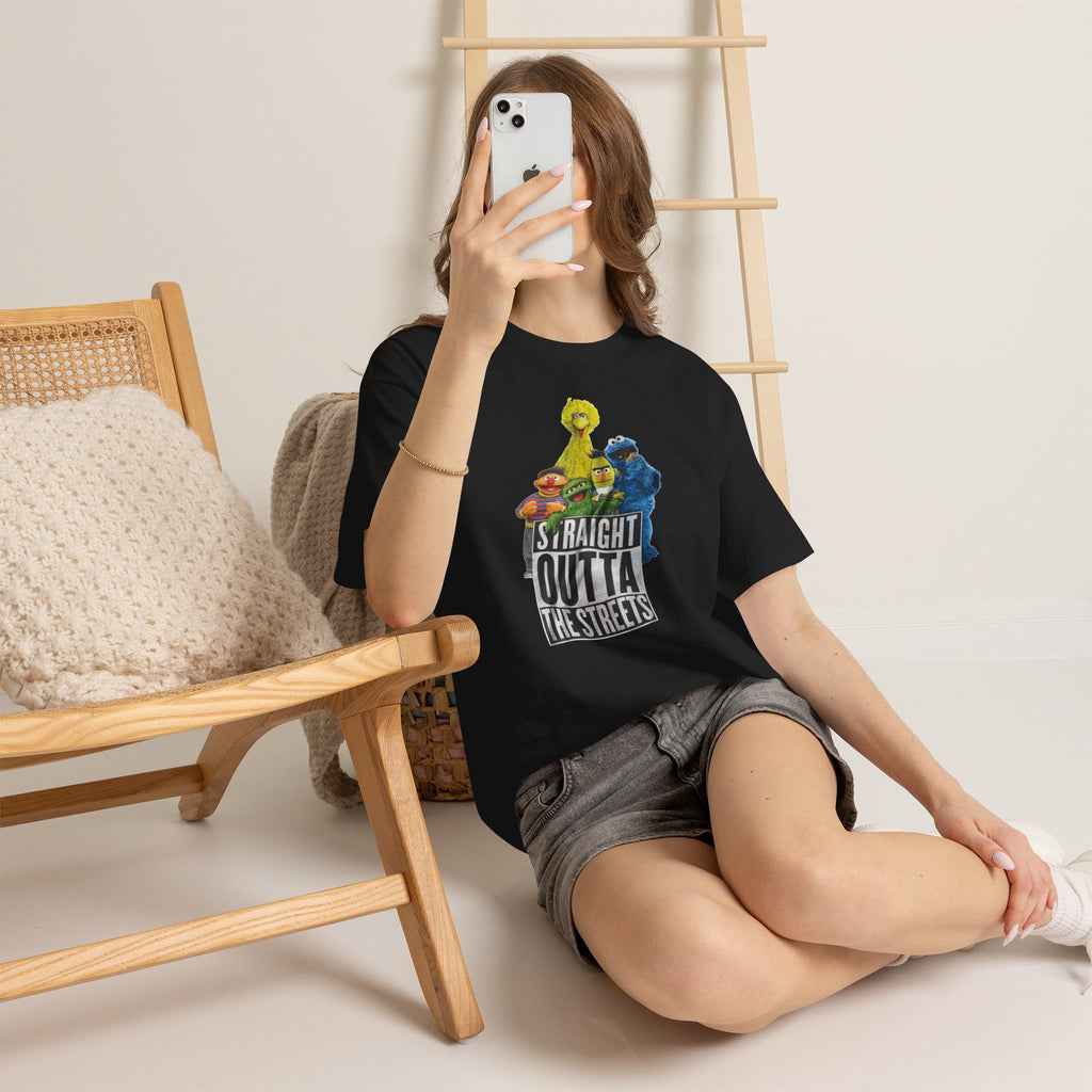 T-Shirt — "Straight Outta the Streets" Sesame Friends Graphic Tee