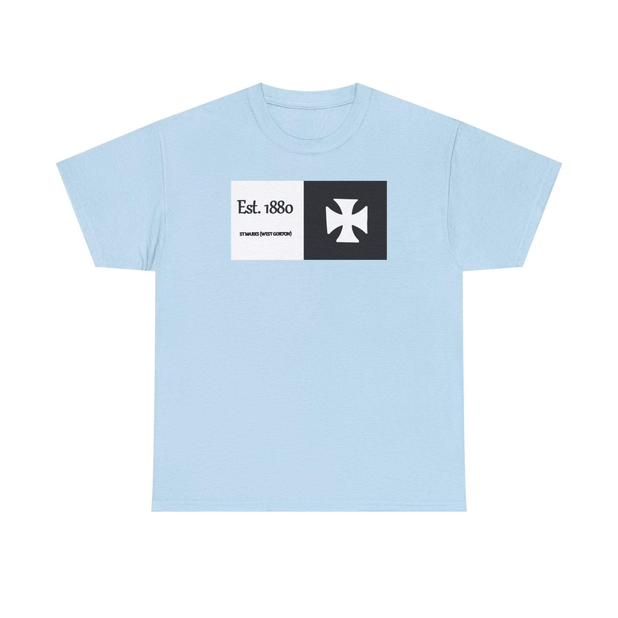 ST Mark's West Gorton (Manchester City) Est. 1880 Cross Logo T-Shirt