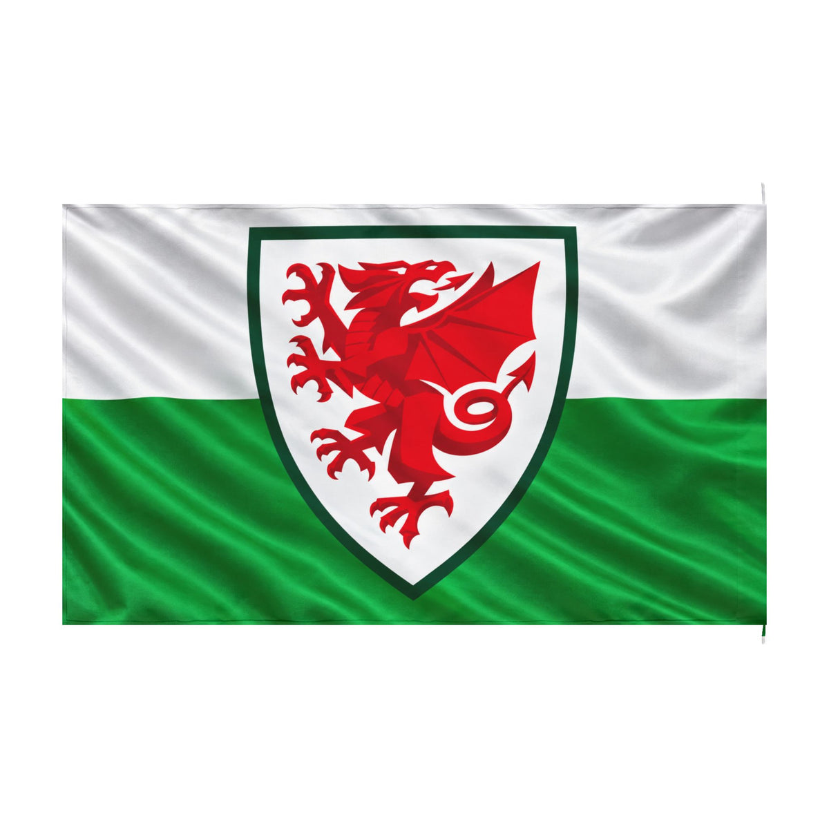 Welsh Dragon Shield Flag — Double-Sided Decorative Flag