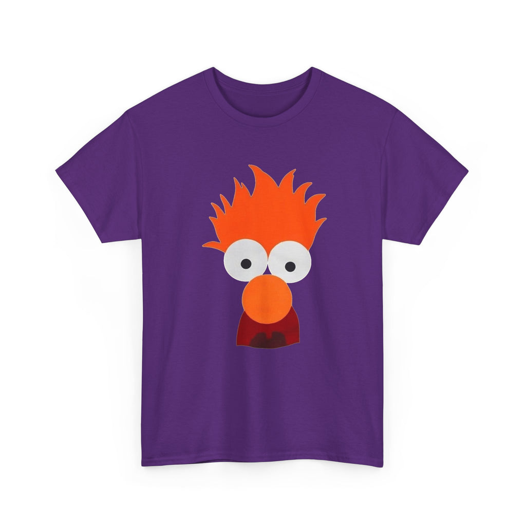 Beaker-Inspired Graphic Tee — Cute Orange Muppet Face T-Shirt