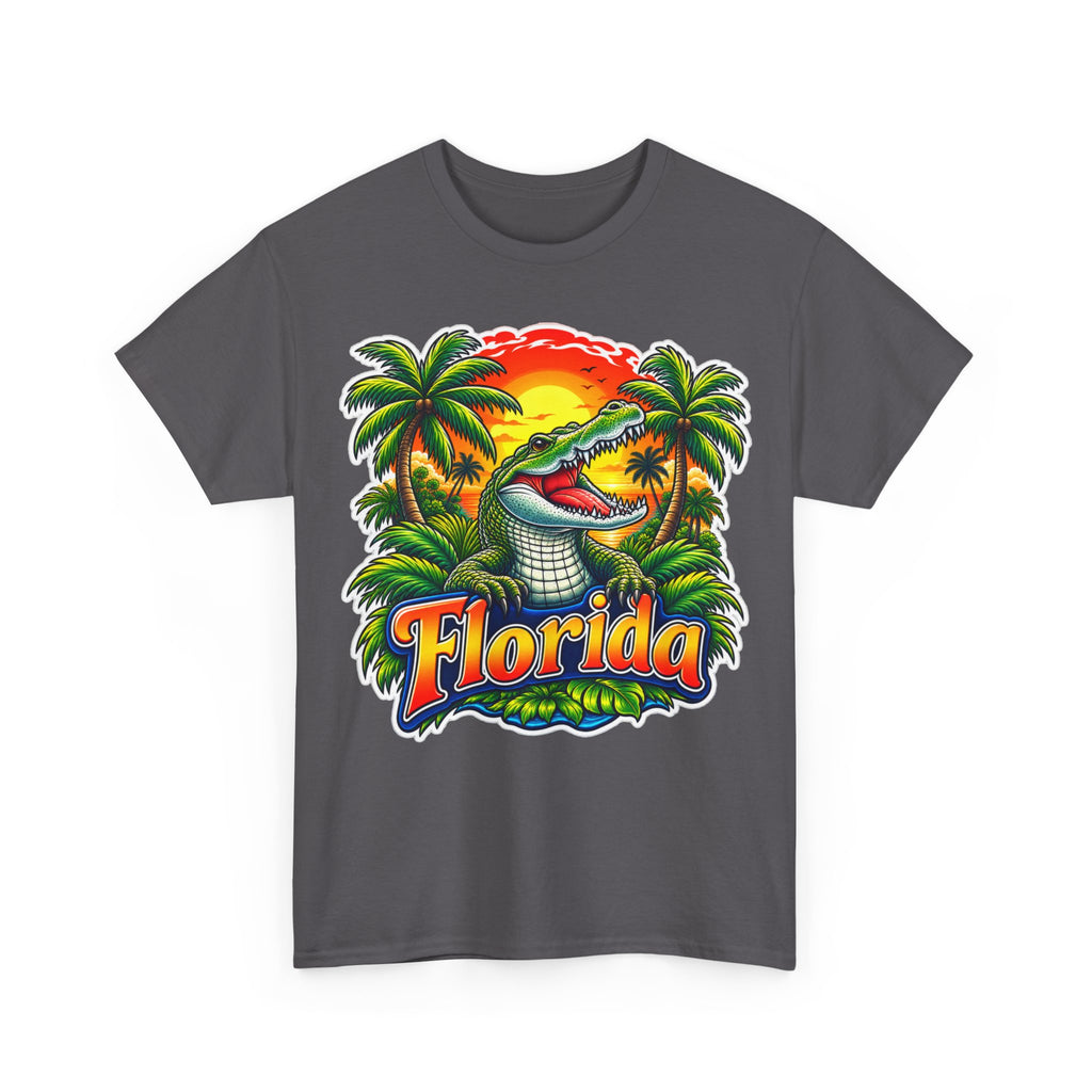Florida Gator Sunset T-Shirt — Tropical Palm Beach Vacation Tee