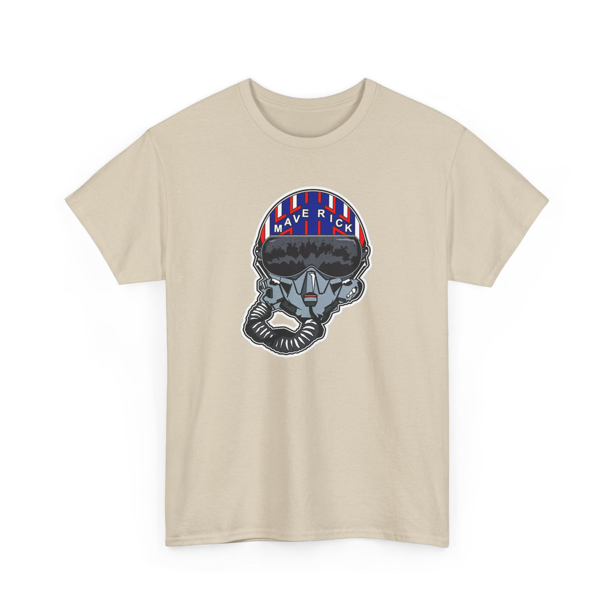 Skull Pilgrim Tee — Retro Striped 'Maverick' Helmet Graphic Shirt