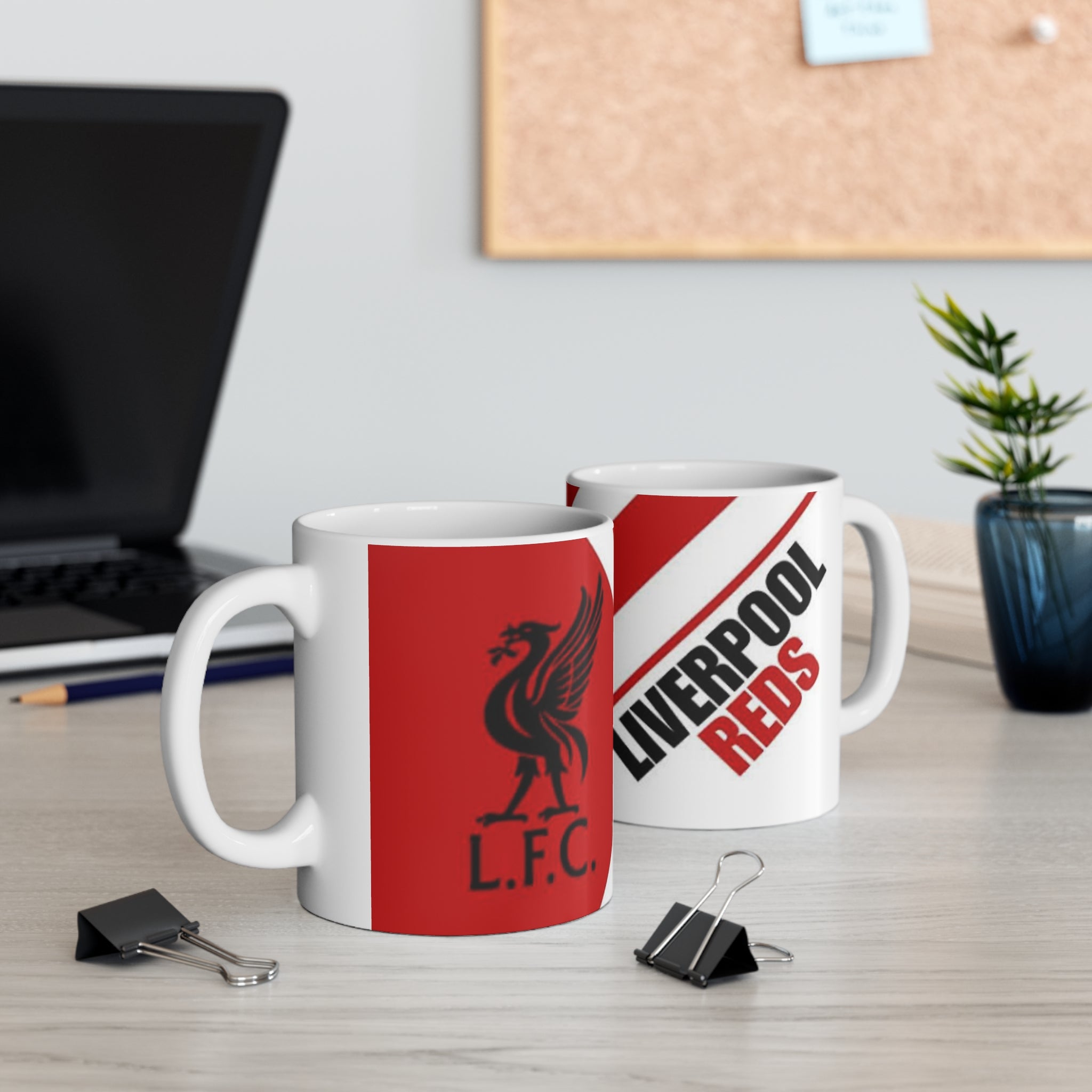 Liverpool FC Ceramic Coffee Mug — Red Crest 11oz & 15oz